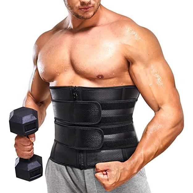 Chumian Homme Ceinture de Sudation Taille Formateur Tummy Control Shapewear Néoprène Sauna Sueur Minceur Corps Shaper