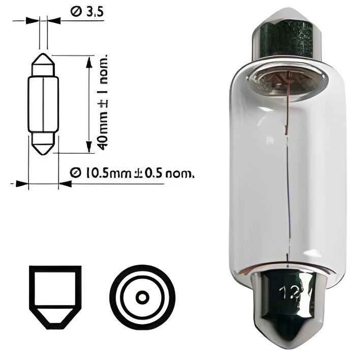 Ampoule Navette 12V 18W