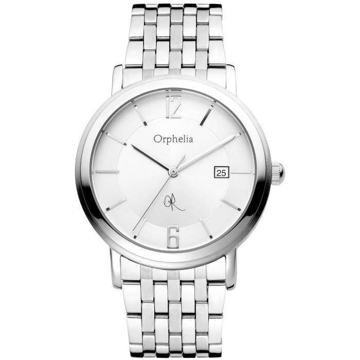 ORPHELIA - Montre Homme - Quartz Analogique - Bracelet Acier inoxydable Argent - 132-7709-88