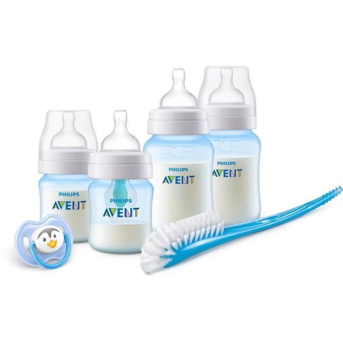 PHILIPS AVENT Kit biberons nouveau-né anti-colic AirFree Bleu