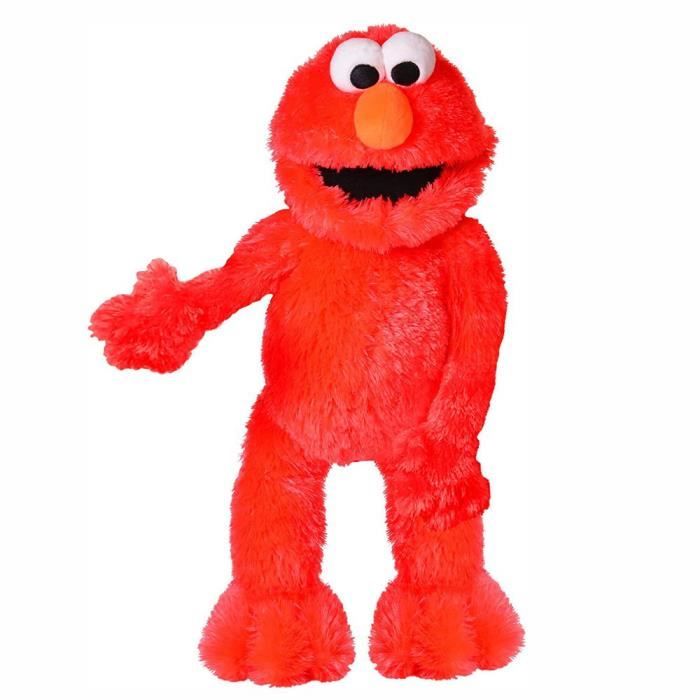 Elmo | Marionnette | Sesame Street | Rue Sésame | 45 cm | Jouet en Peluche