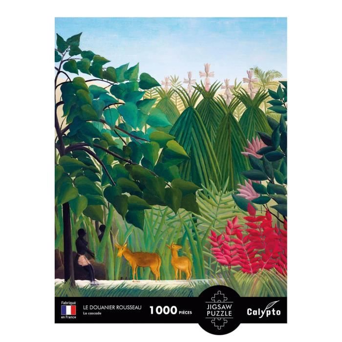 Puzzle 1000 pièces : La cascade, Le Douanier Rousseau Coloris Unique