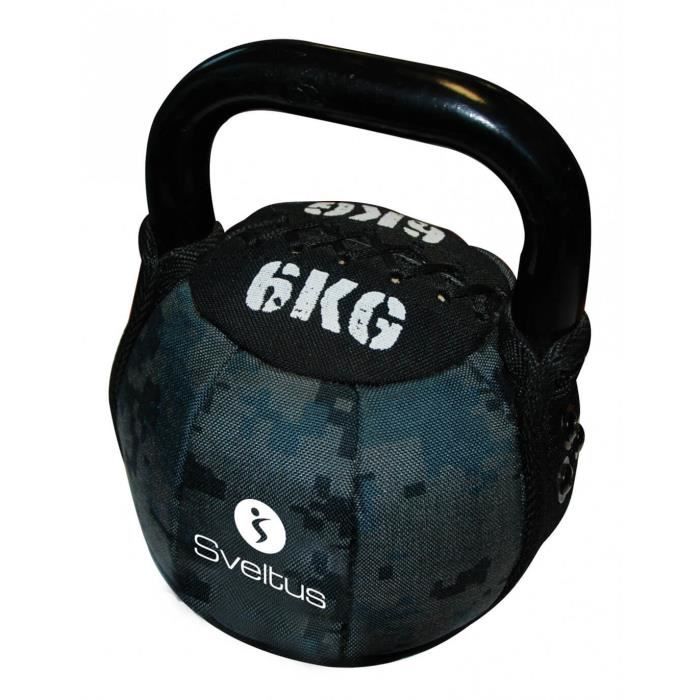 Soft kettlebells Sveltus 6 kg - noir-gris - TU