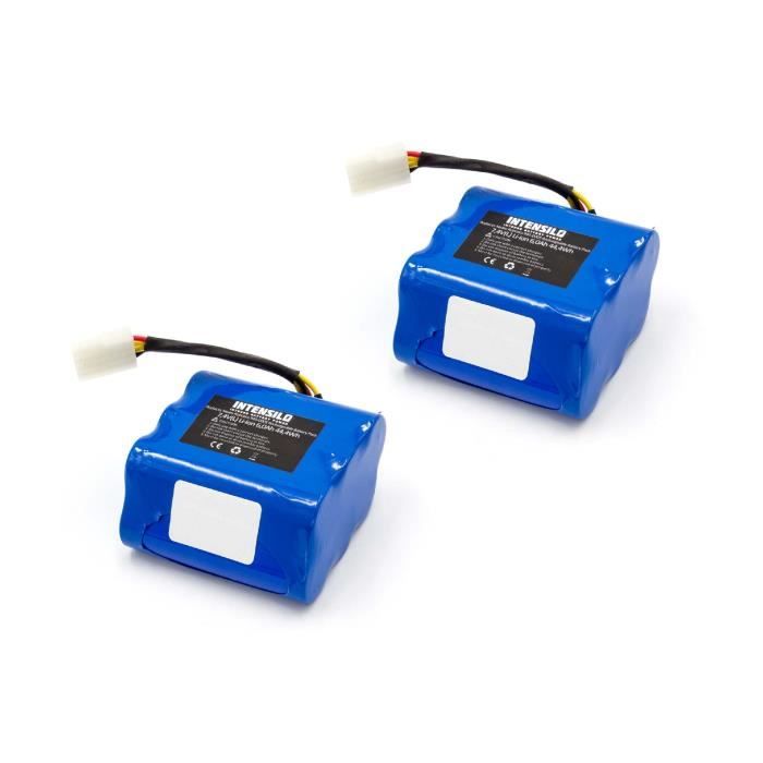 INTENSILO 2x Li-Ion batterie 6000mAh pour robot aspirateur Neato XV signature pro, XV-11