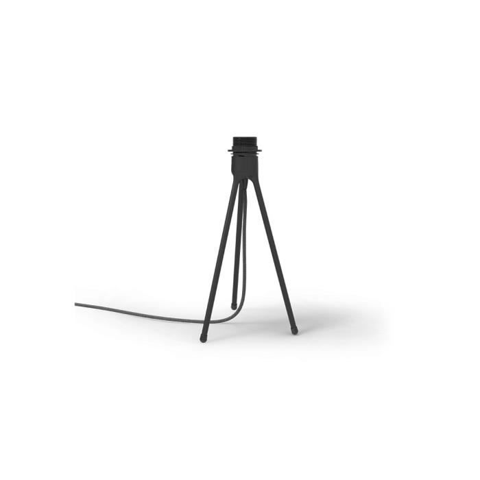 VITA Trépied en métal Tripod Table, cordon en tissu 2 m - Noir