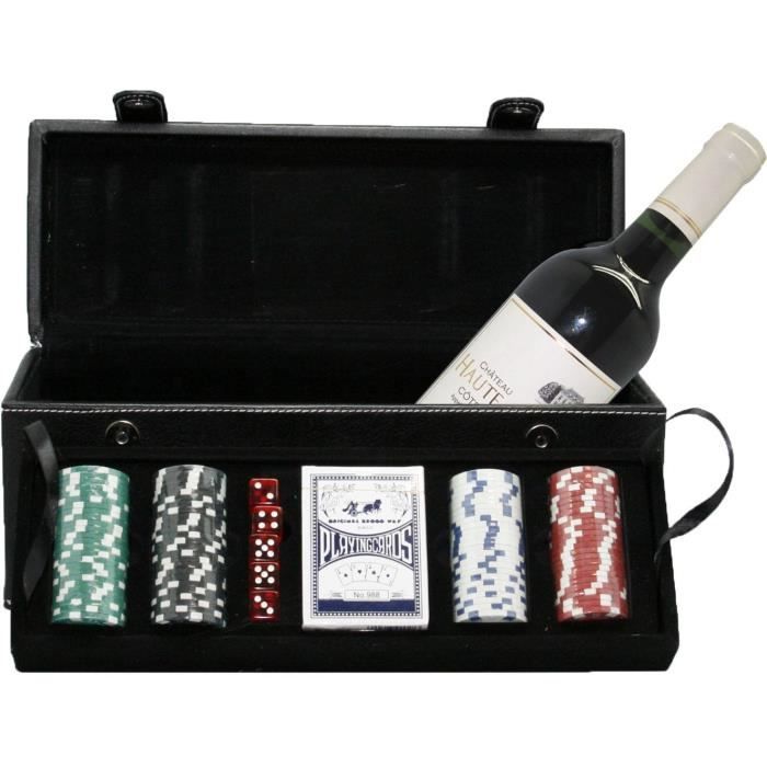 Coffret Poker avec 1 bouteille de Côtes de Bourg