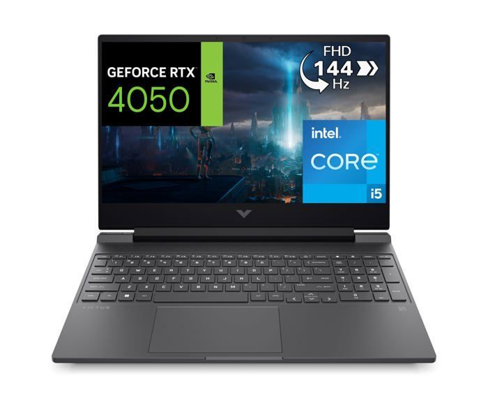 HP Victus 834V5EA Laptop | 15 6" Full HD Display | Core i512500H | RAM | SSD | Windows 11 | Clavier AZERTY Français | mica |