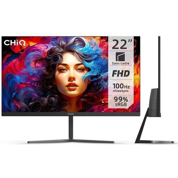 CHiQ 22F650 21.5in FHD Black