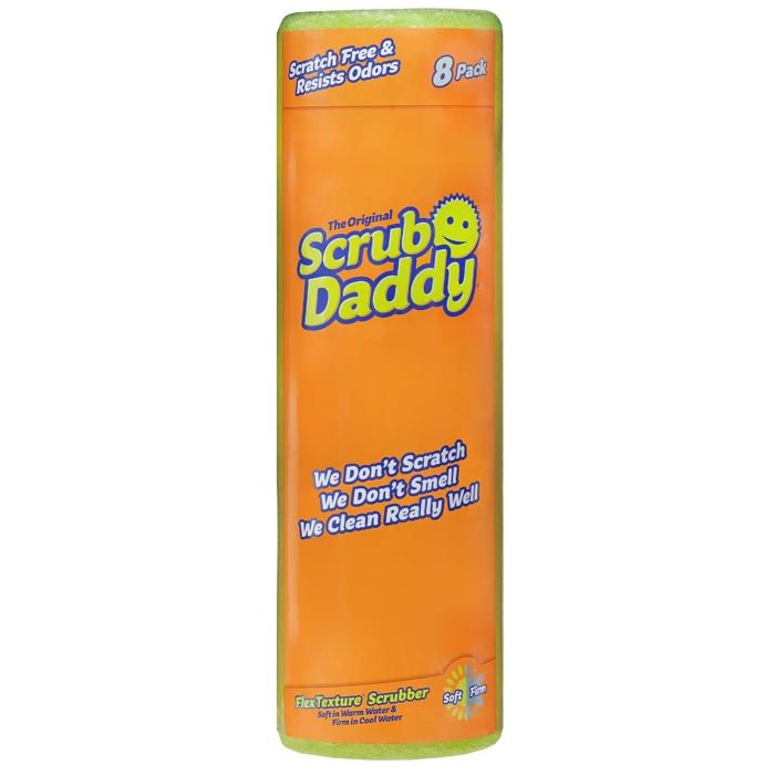 Eponge Récurante Scrub Daddy - Lot De 3 - Grattoir Anti-rayures - Lavable Lave-vaisselle - Multi-surfaces