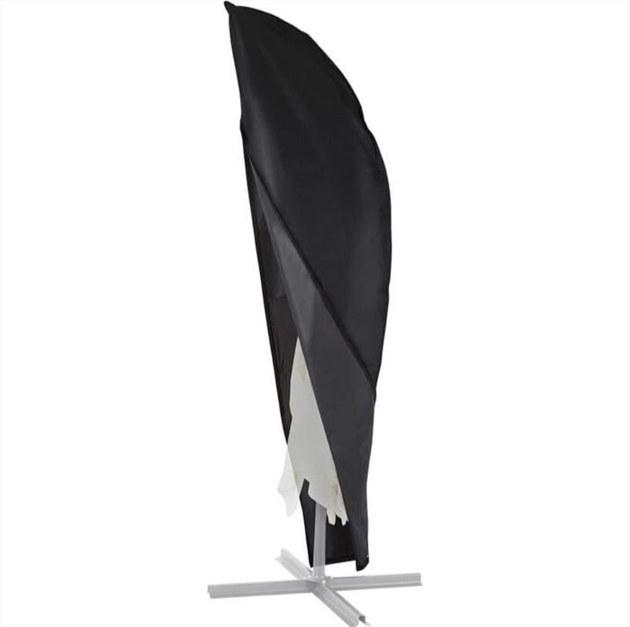 Housse De Protection HWC Pour Parasol Déporté 4m Avec Fermeture Éclair - Anthracite, Imperméable Et Robuste