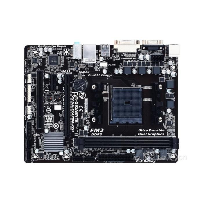 Carte mère GIGABYTE F2A78M-DS2 AMD A78 Socket FM2 / FM2+ 2xDDR3 SDRAM 64GB Micro ATX - Gigabyte
