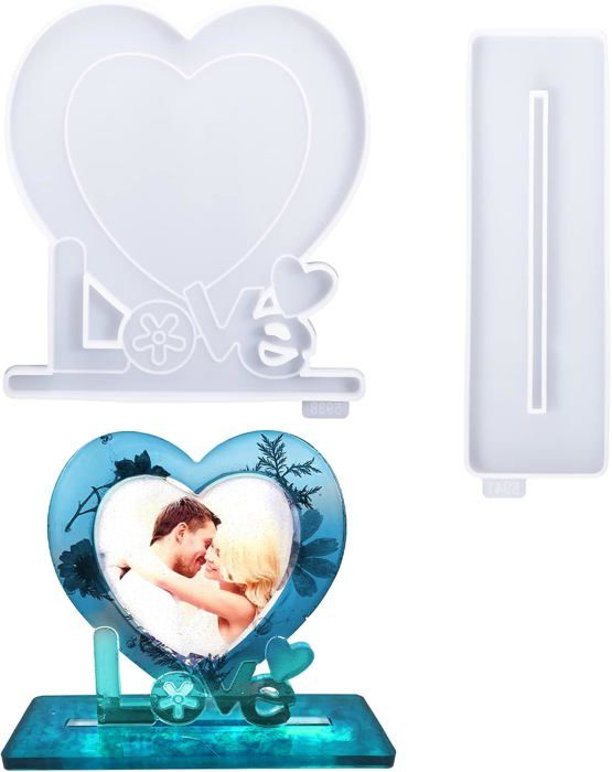 Moule Silicone Cadre Photo Chat - Résine époxy - Forme Balançoire - DIY Déco - Cadeau Créatif