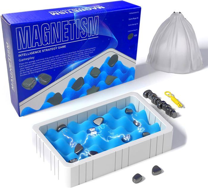 LZDMY Jouet D'échecs En Bois Magnétique Jeu De Société Magnetic Chess Game, Jeux Aimant De Table