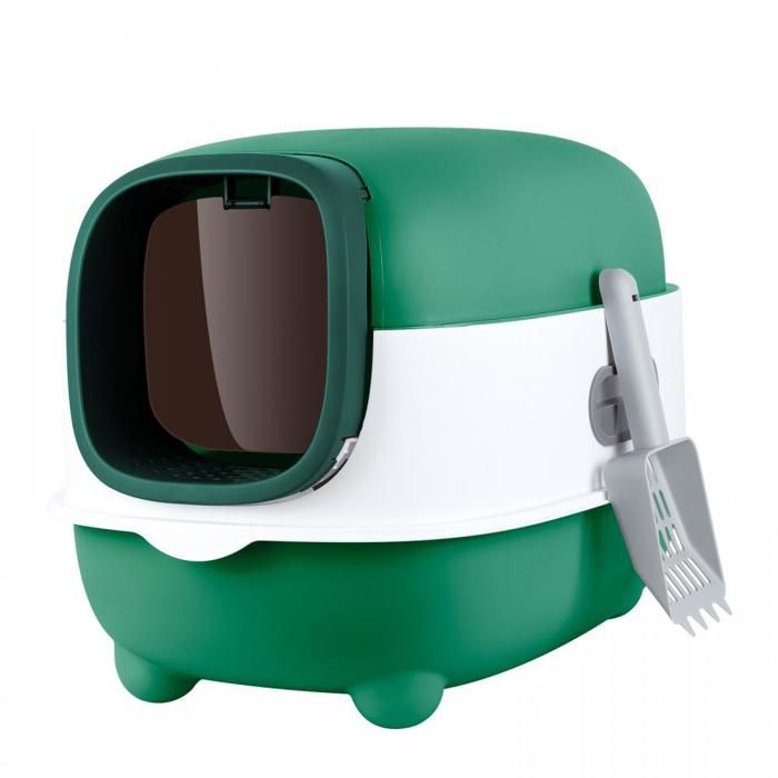 Comparer les prix de MIPAN Bac à Litiere Chat Bac à Litière Autonettoyante,pour Chats vert