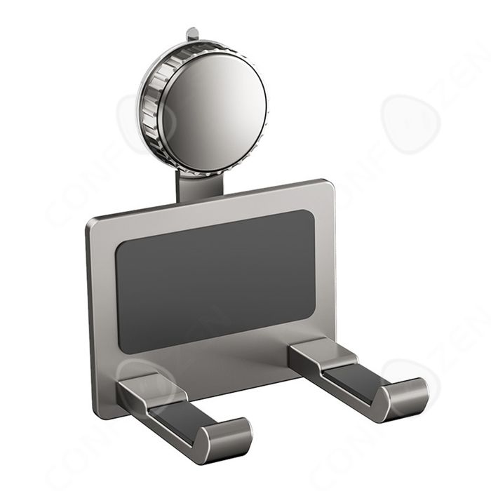 Support Mural En Aluminium Pour Sèche-cheveux (noir), Avec