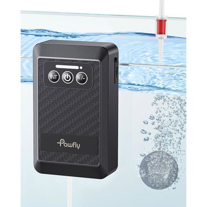 Comparer les prix de Pawfly Pompe à Air Aquarium sur Batterie au Lithium Pompe à Oxygène Type C Rechargeable pour Aquarium 20-500 L Bulleur Aquarium 175