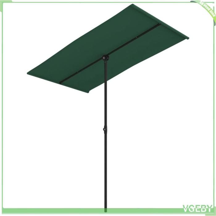Parasol de jardin - FAFEICY - 47328 - 180×110 cm - Vert - Pivote 180°