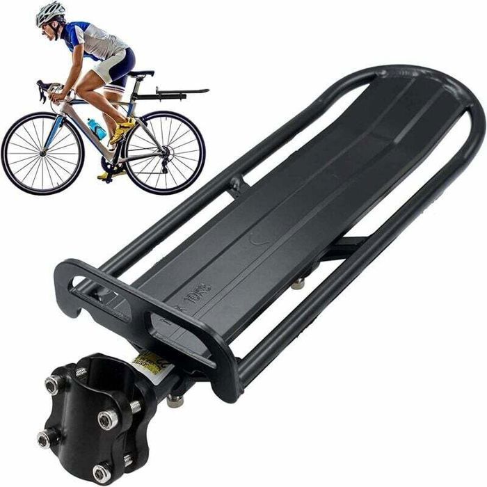 Porte Bagages Vélo Arrière Vélo Porte Bagage Universel Réglable Porte-Bagage Transporteur Bicyclette Accessoires Serrage Ra