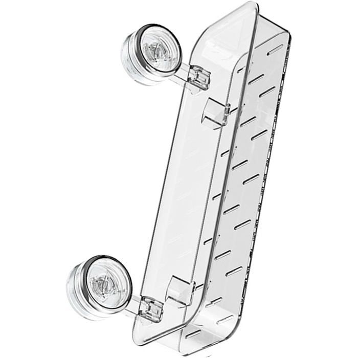 Étagère de salle de bain à ventouse avec trous de drainage résistante à leau support de rangement pour gel douche bouteilles