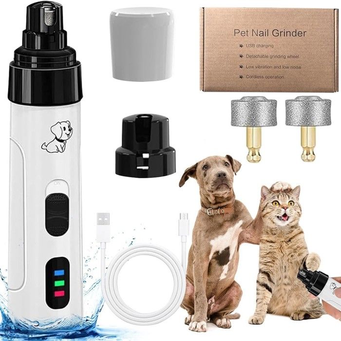 ®Rising FF Coupe Griffe Chien Électrique Lime à Ongles Électrique pour Chiens et Chats