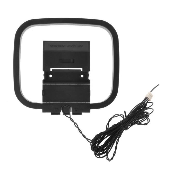 Antenne Radio AM/FM Intérieure Avec Connecteur 3 Broches - Meilleure Réception Pour Récepteur Stéréo - 12