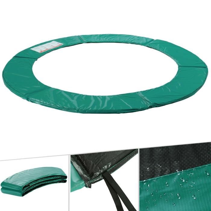 Arebos Coussin de protection des ressorts pour trampoline 305cm vert