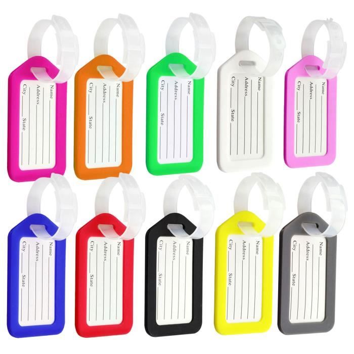 Paquet De 10 étiquettes De Bagage étanches Étiquettes De Voyage Carte D'identité AIRLINE Pour