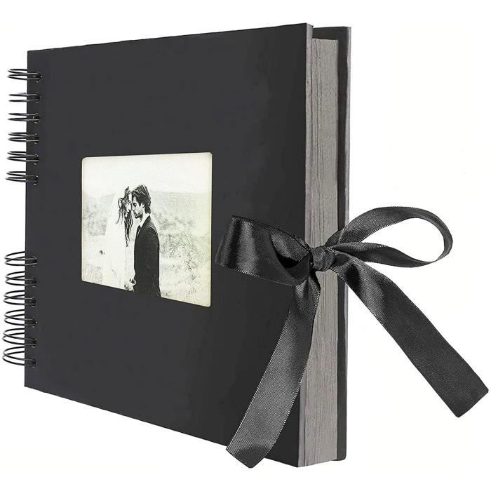 AIOR Album Photo Adhesif Scrapbooking, Traditionnel Livre de Lin Scrapbook  20 Feuilles (40 Pages), Cadeaux de Noël d'anniversaire de Mariage, Cadeaux  pour Homme Femme, Gris (28x27cm) : : Loisirs créatifs