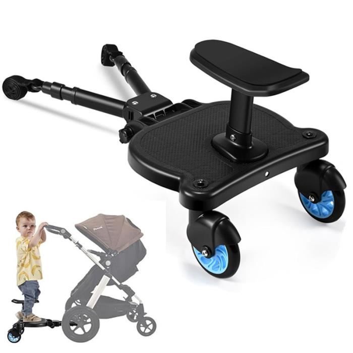 Poussette avec deals marche pied arriere