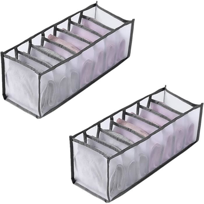 Organisateur de tiroir pliable pour sous-vêtements, boîtes de rangement pour chaussettes