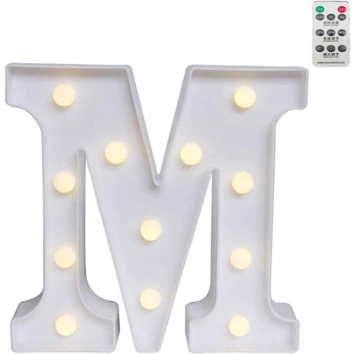 Darryy Lettre Lumineuse, Lettres LED 22 Cm, Idéales Pour Les Demandes En Mariage, Les Festivals, Les Fêtes Et Autres Occasions, Pour Créer Une Atmosphère Romantique Et Chaleureuse (0