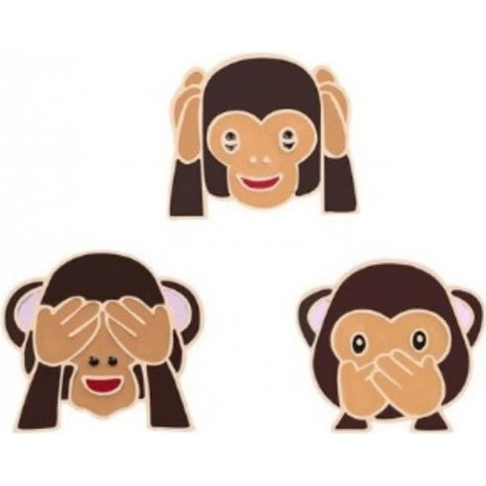 Pins Les 3 singes de la sagesse