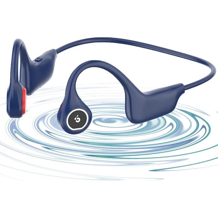 Casque à conduction osseuse Bluetooth 5.0, casque ouvert sans fil avec  micro intégré, écouteurs étanches, casque de sport résistant à la  transpiration pour la course à pied, le cyclisme, la randonnée, le