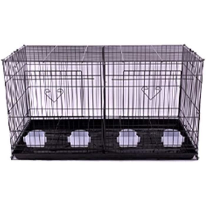 ZWDong Birdcage, Cage Pigeon Pet Supplies Cage Parrot Cage Black