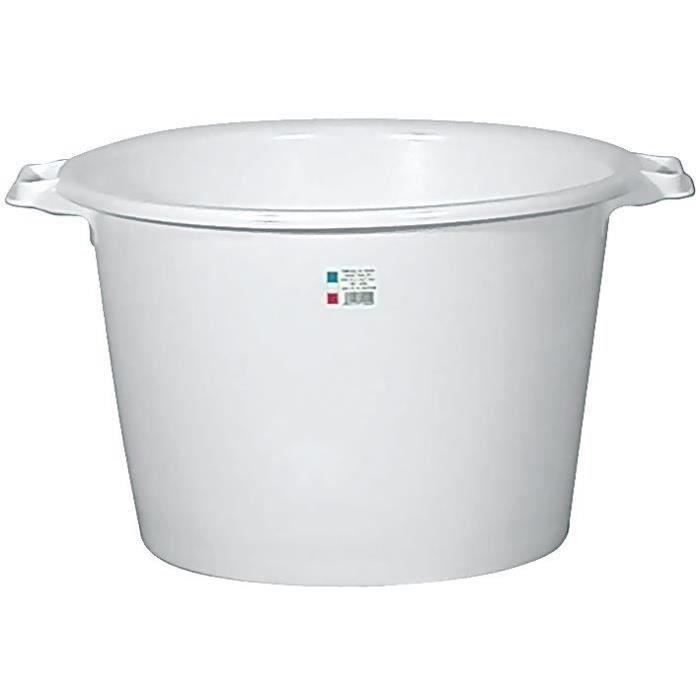 baquet rond 55 L - blanc