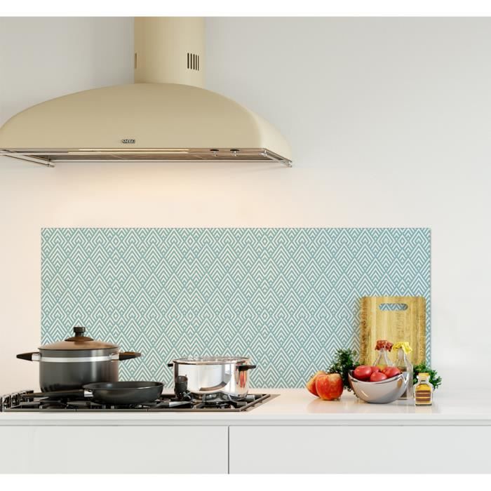 Credence De Cuisine Adhesive En Panneau Composite Aluminium Motif Geometrique Chevron L 120 X H 50 Cm Achat Vente Credence Credence De Cusine Motif Cdiscount