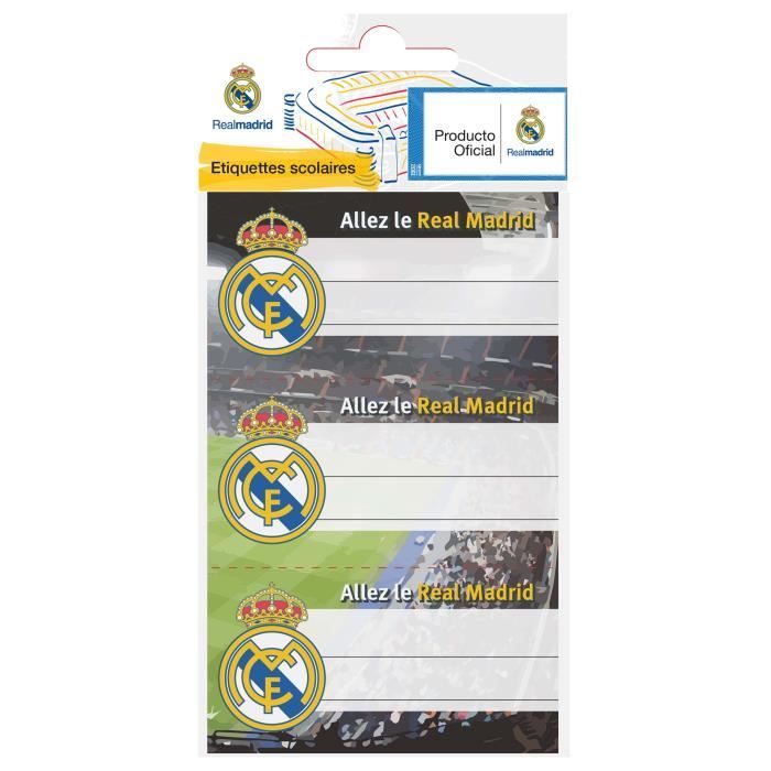Sac à Dos Real Madrid Officiel - Collection 2023 - Polyester - 43x30x14cm - Loisirs Et école