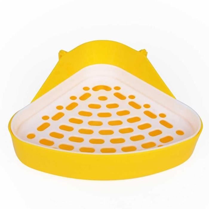 (Yellow / 24cm x 18cm x 11cm)Pot de formation en plastique pour chiot