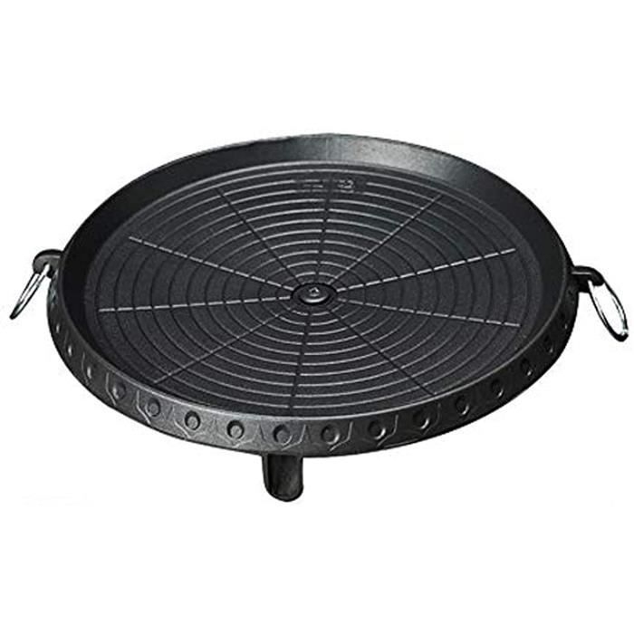 Plaque de cuisson ronde 32 x 5,5 cm En fonte Avec revêtement anti