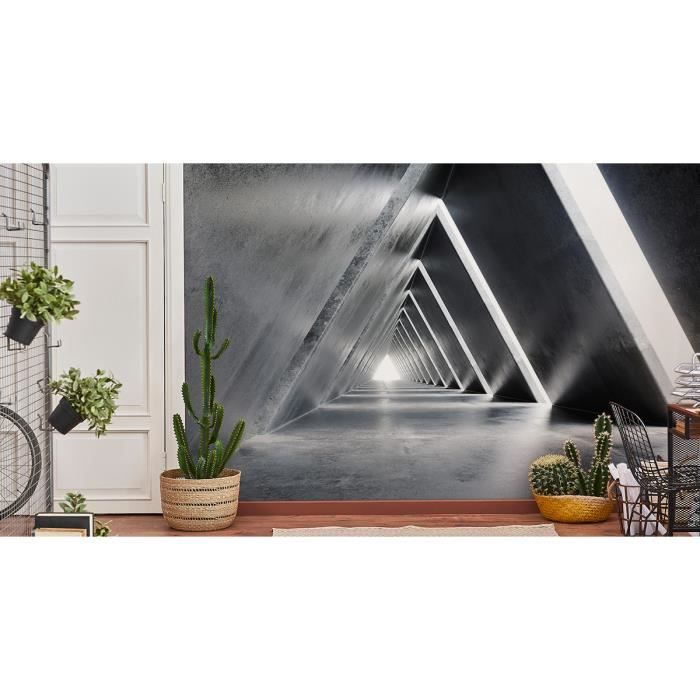 Papier peint photo intissé Muralo effet 3D 270 x 180 cm tunnel ...