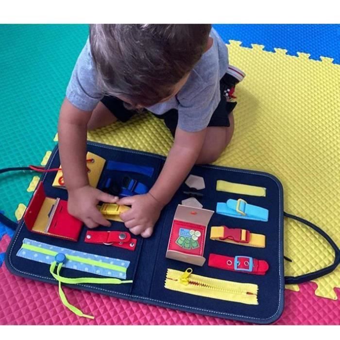 Busy Board Tableau Sensorielle Activités Bebe en Bois Educatif Jouets pour  Apprendre la Motricité Fine et Les Compétences de Base de - Cdiscount Jeux  - Jouets