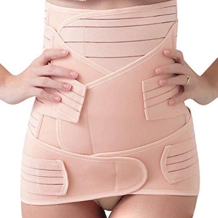 3 en 1 Ceinture Post-partum Elastique Respirant Ceinture Amincissante Freeclimber Ceinture Maternité après la Naissance L052AE