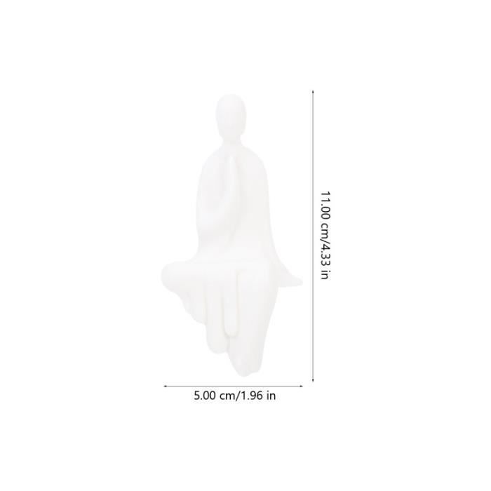 1PC céramique Bouddha statue Collection Bouddhiste Craft Ornement Vivid