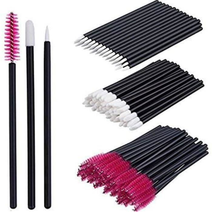 Lot De 50 Brosses à Cils Jetables Pour Extensions - Maquillage Professionnel Ou Maison