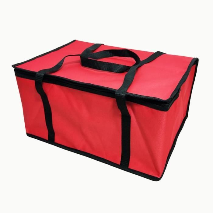 Sac à pizza de , sac isotherme extra large pour livraison de nourriture à emporter,46x35x24cm