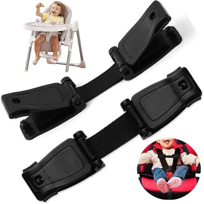 2Pcs Chest Clip sécurité bébé, Sangle ceinture de sécurité voiture