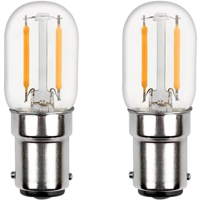 Ampoule BA15D LED 220V pour Machine à Coudre SingerPfaff, 2 Contacts