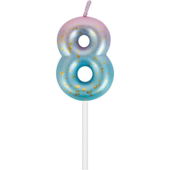 Bougies D'Anniversaire En Forme De Chiffre 8, Bougies D'Anniversaire