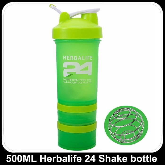 Bouteille shaker pour poudre de protéine - Bouteille d'eau en plastique Bouteille shaker pour poudre de protéine - Bouteille d'eau en plastique