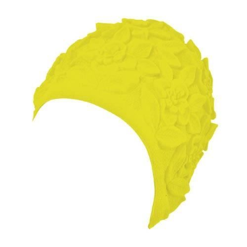 beco bonnet de bain ornement femme jaune taille unique